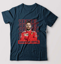 Load image into Gallery viewer, Sebastian Vettel F1 T-Shirt for Men-Petrol Blue-Ektarfa.online