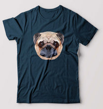 Load image into Gallery viewer, Pug Dog T-Shirt for Men-Petrol Blue-Ektarfa.online