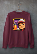 Load image into Gallery viewer, Subway Surfers Unisex Sweatshirt for Men/Women-Maroon-Ektarfa.online