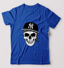 Load image into Gallery viewer, Hip Hop Skull NY T-Shirt for Men-Royal Blue-Ektarfa.online