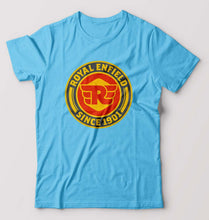 Load image into Gallery viewer, Royal Enfield T-Shirt for Men-Light Blue-Ektarfa.online