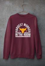Load image into Gallery viewer, Hardest Worker In the Room Gym Unisex Sweatshirt for Men/Women-Maroon-Ektarfa.online