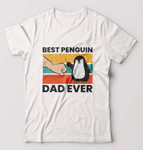 Load image into Gallery viewer, Penguin Dad T-Shirt for Men-White-Ektarfa.online