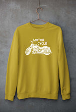 Load image into Gallery viewer, Motorcycle Unisex Sweatshirt for Men/Women-Mustard Yellow-Ektarfa.online