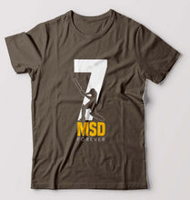 Load image into Gallery viewer, MS Dhoni (MSD) T-Shirt for Men-Olive Green-Ektarfa.online
