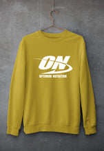Load image into Gallery viewer, optimum nutrition (ON) Unisex Sweatshirt for Men/Women-Mustard Yellow-Ektarfa.online