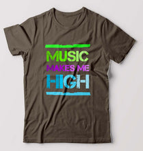 Load image into Gallery viewer, Music T-Shirt for Men-Olive Green-Ektarfa.online
