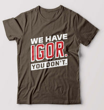 Load image into Gallery viewer, Igor T-Shirt for Men-Olive Green-Ektarfa.online