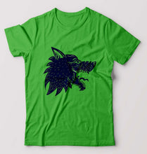 Load image into Gallery viewer, Wolf T-Shirt for Men-flag green-Ektarfa.online
