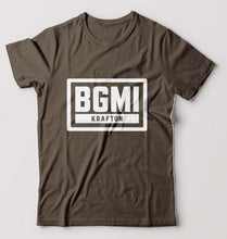 Load image into Gallery viewer, Battlegrounds Mobile India (BGMI) T-Shirt for Men-Olive Green-Ektarfa.online
