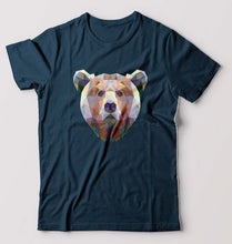 Load image into Gallery viewer, Bear T-Shirt for Men-Petrol Blue-Ektarfa.online