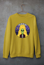 Load image into Gallery viewer, Alien Unisex Sweatshirt for Men/Women-Mustard Yellow-Ektarfa.online