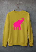 Load image into Gallery viewer, Pink Elephant Unisex Sweatshirt for Men/Women-Mustard Yellow-Ektarfa.online