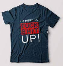 Load image into Gallery viewer, Fuck T-Shirt for Men-Petrol Blue-Ektarfa.online