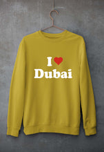Load image into Gallery viewer, I Love Dubai Unisex Sweatshirt for Men/Women-Mustard yellow-Ektarfa.online