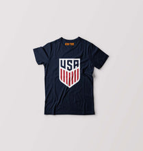 Load image into Gallery viewer, USA Football Kids T-Shirt for Boy/Girl-Navy Blue-Ektarfa.online