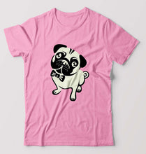 Load image into Gallery viewer, Pug Dog T-Shirt for Men-Light Baby Pink-Ektarfa.online