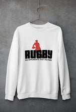 Load image into Gallery viewer, Rugby Unisex Sweatshirt for Men/Women-White-Ektarfa.online