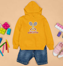 Load image into Gallery viewer, Badminton Kids Hoodie for Boy/Girl-Yellow-Ektarfa.online