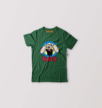 Load image into Gallery viewer, Popeye Kids T-Shirt for Boy/Girl-Dark Green-Ektarfa.online