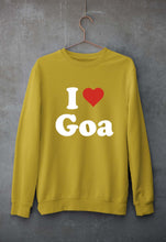 Load image into Gallery viewer, I Love Goa Unisex Sweatshirt for Men/Women-Mustard yellow-Ektarfa.online