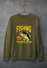 Load image into Gallery viewer, Fishing Unisex Sweatshirt for Men/Women-Olive Green-Ektarfa.online
