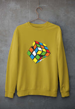 Load image into Gallery viewer, Rubik's Cube Unisex Sweatshirt for Men/Women-Mustard Yellow-Ektarfa.online