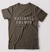 Load image into Gallery viewer, National Champs T-Shirt for Men-Olive Green-Ektarfa.online