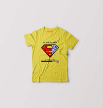 Load image into Gallery viewer, Superman Gym Kids T-Shirt for Boy/Girl-Yellow-Ektarfa.online