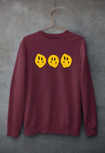 Load image into Gallery viewer, Smiley Unisex Sweatshirt for Men/Women-Maroon-Ektarfa.online