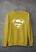 Load image into Gallery viewer, Superman Superhero Unisex Sweatshirt for Men/Women-Mustard Yellow-Ektarfa.online