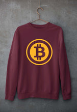 Load image into Gallery viewer, Cryptocurrency Bitcoin Unisex Sweatshirt for Men/Women-Maroon-Ektarfa.online