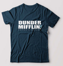 Load image into Gallery viewer, Dunder Mifflin T-Shirt for Men-Petrol Blue-Ektarfa.online