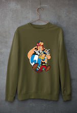 Load image into Gallery viewer, Asterix Unisex Sweatshirt for Men/Women-Olive Green-Ektarfa.online