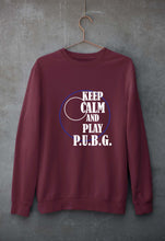 Load image into Gallery viewer, PUBG Keep Calm And Play Pubg Unisex Sweatshirt for Men/Women-Maroon-Ektarfa.online