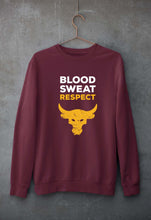 Load image into Gallery viewer, Blood Sweat Respect Gym Unisex Sweatshirt for Men/Women-Maroon-Ektarfa.online