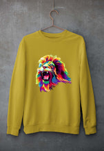 Load image into Gallery viewer, Lion Unisex Sweatshirt for Men/Women-Mustard yellow-Ektarfa.online