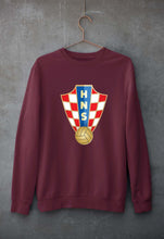 Load image into Gallery viewer, Croatia Football Unisex Sweatshirt for Men/Women-Maroon-Ektarfa.online
