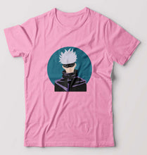 Load image into Gallery viewer, Gojo Satoru Anime T-Shirt for Men-Light Baby Pink-Ektarfa.online