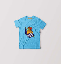 Load image into Gallery viewer, Real-Sociedad Kids T-Shirt for Boy/Girl-Light Blue-Ektarfa.online