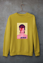 Load image into Gallery viewer, David Bowie Unisex Sweatshirt for Men/Women-Mustard Yellow-Ektarfa.online