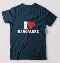 Load image into Gallery viewer, I Love BANGALORE T-Shirt for Men-Petrol Blue-Ektarfa.online