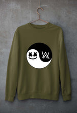 Load image into Gallery viewer, alan walker marshmello Unisex Sweatshirt for Men/Women-Olive Green-Ektarfa.online
