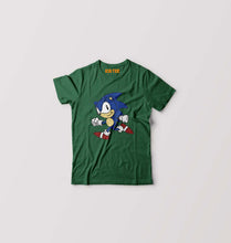 Load image into Gallery viewer, Sonic Kids T-Shirt for Boy/Girl-Dark Green-Ektarfa.online