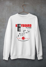 Load image into Gallery viewer, Piano Keyboard Unisex Sweatshirt for Men/Women-White-Ektarfa.online