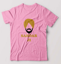 Load image into Gallery viewer, Sardar JI T-Shirt for Men-Light Baby Pink-Ektarfa.online