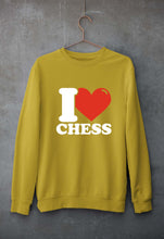 Load image into Gallery viewer, I Love Chess Unisex Sweatshirt for Men/Women-Mustard yellow-Ektarfa.online