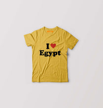 Load image into Gallery viewer, I Love Egypt Kids T-Shirt for Boy/Girl-Golden Yellow-Ektarfa.online