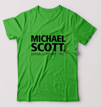 Load image into Gallery viewer, Michael Scott T-Shirt for Men-flag green-Ektarfa.online