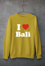 Load image into Gallery viewer, I Love Bali Unisex Sweatshirt for Men/Women-Mustard Yellow-Ektarfa.online